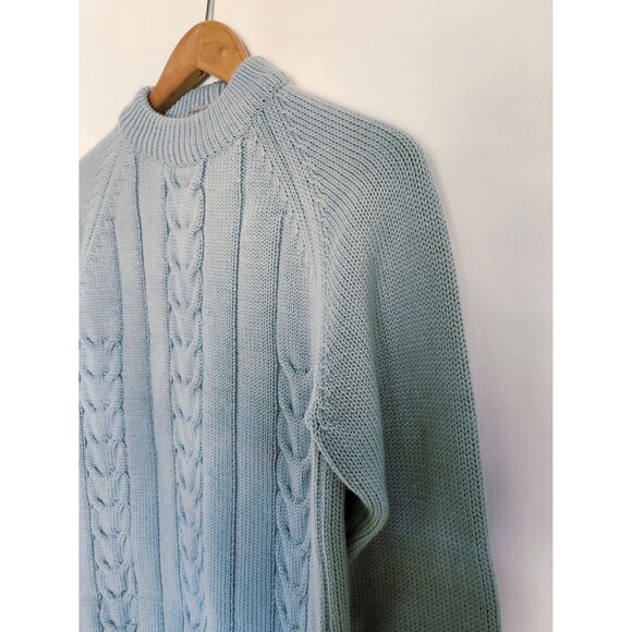 1950s Cable Knit Wool Sweater: Vintage Obermeyer Ski, Made in Italy - Picture 11 of 13